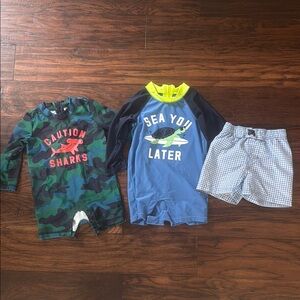 Kids Swim Set - Caution Sharks & Sea You Later